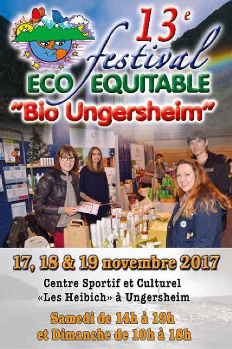 Affiche Foire Eco équitable Bio de Ungersheim